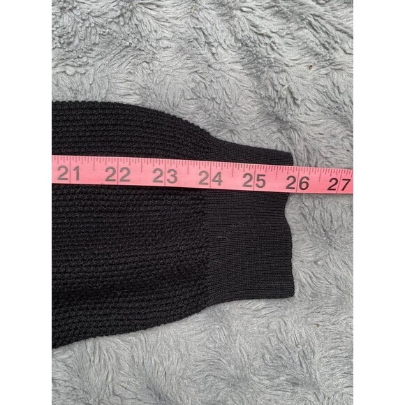 Calvin Klein Men’s Black Gray Striped Knit Pullover Sweater Sz L NWT 100% Cotton - Picture 7 of 15